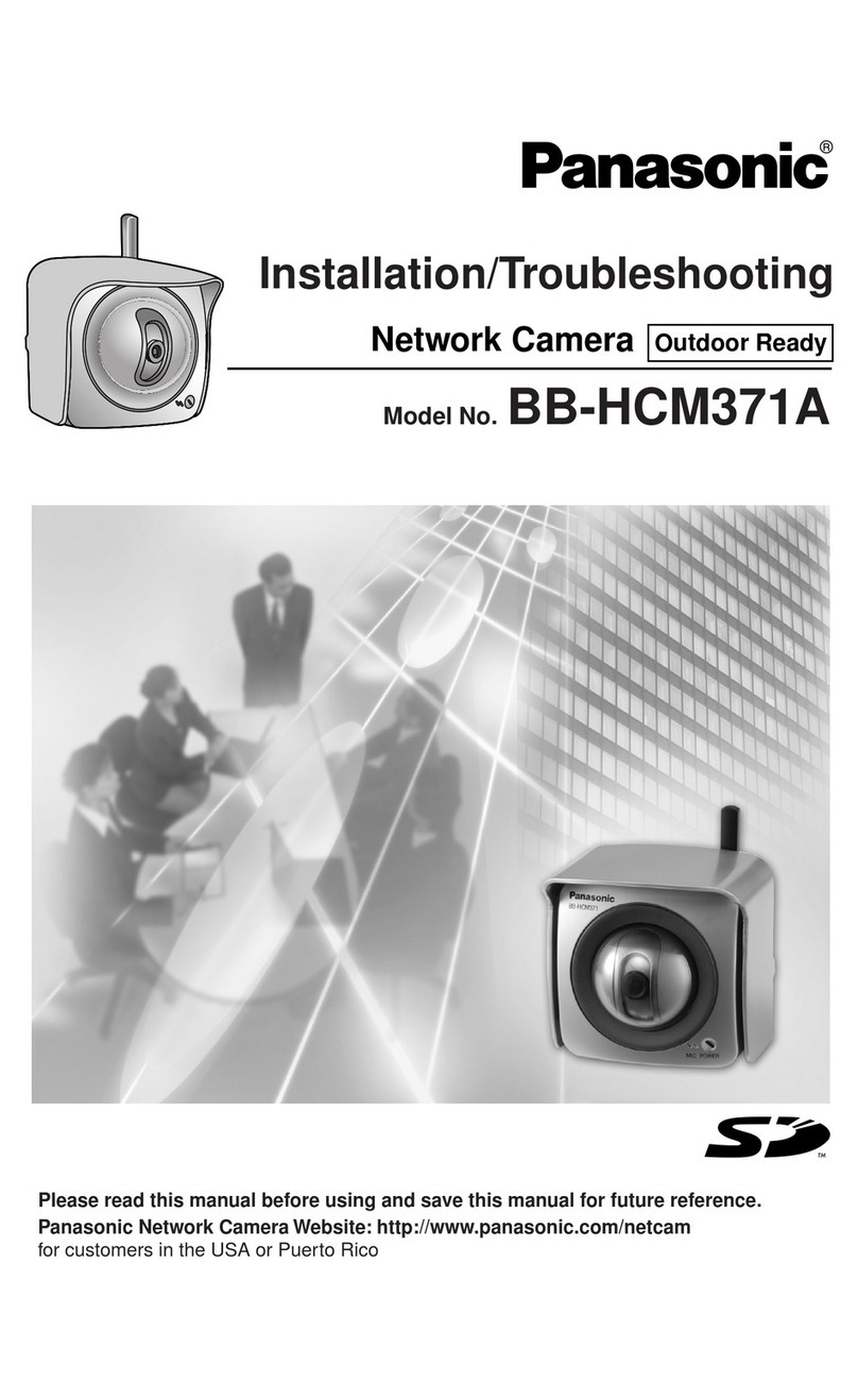 Panasonic BB-HCM371A - Outdoor Wireless Network Camera Installation/troubleshooting