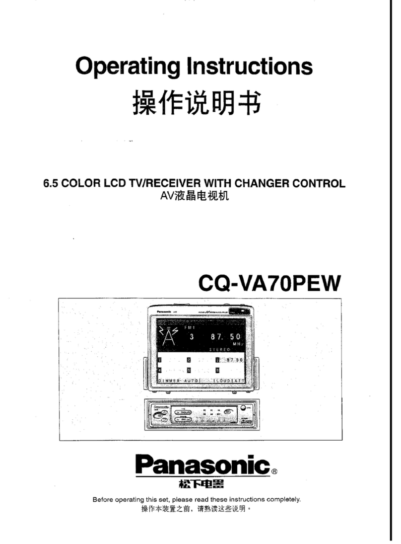 Panasonic CQ-VA70PEW operating instructions