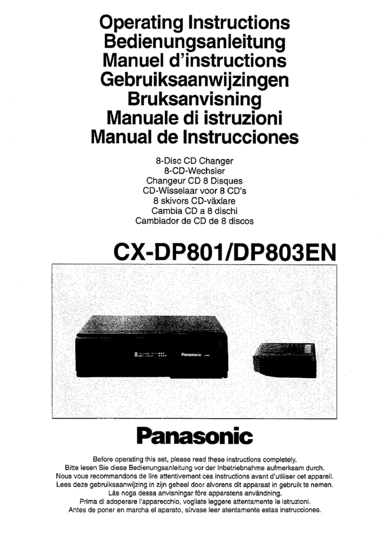 Panasonic CX-DP801 User manual