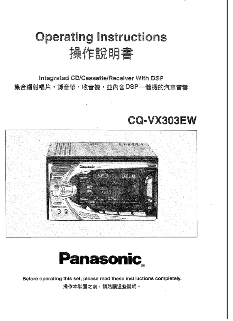Panasonic CQ-VX303EW operating instructions