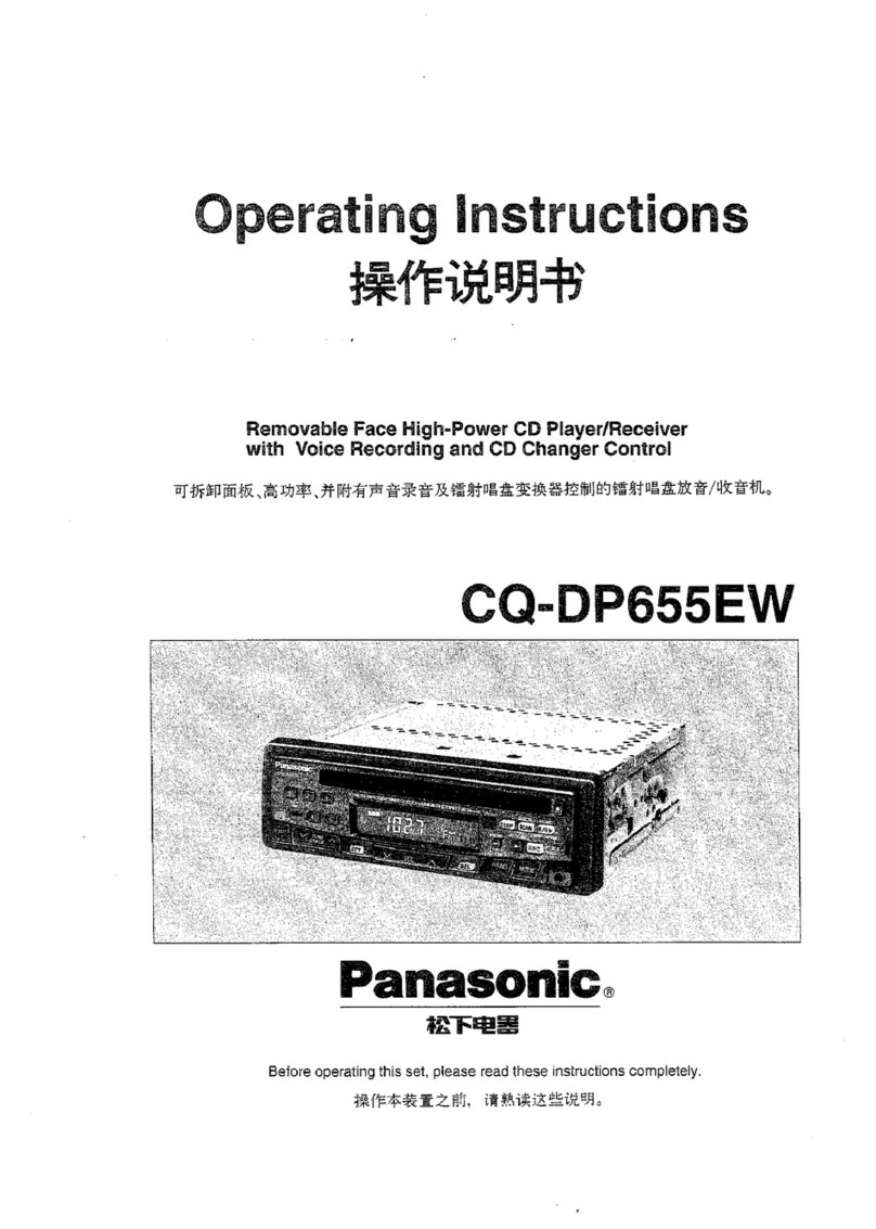 Panasonic CQ-DP655EW User manual Panasonic CQ-DP655EW User manual