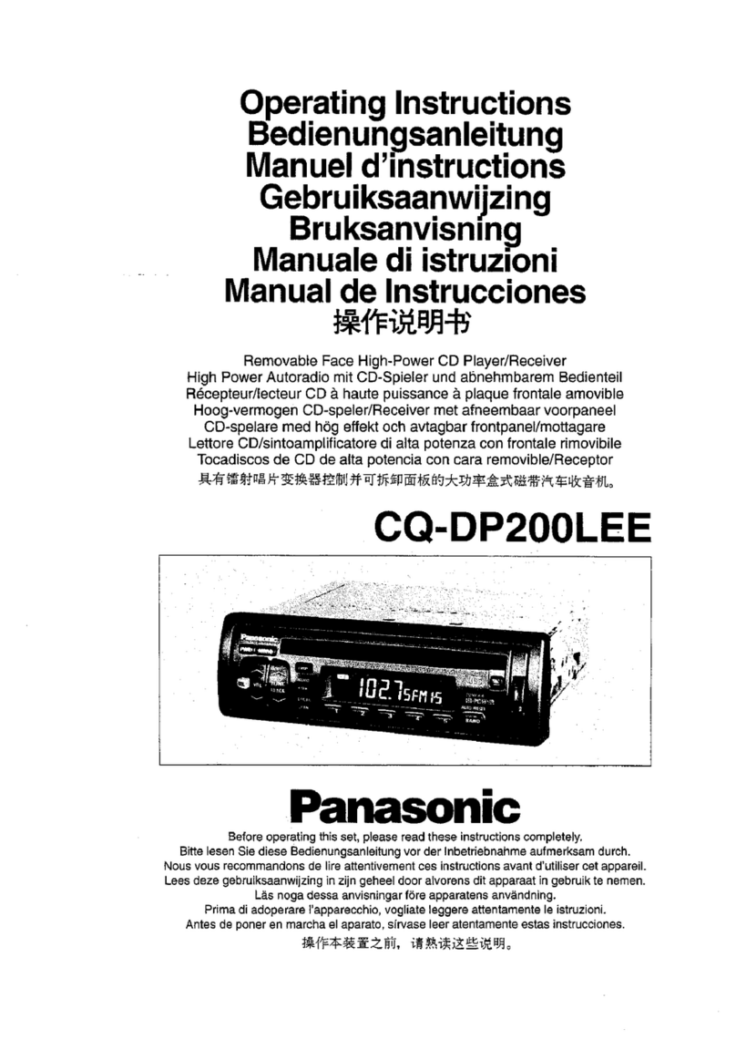 Panasonic CQ-DP200LEE operating instructions
