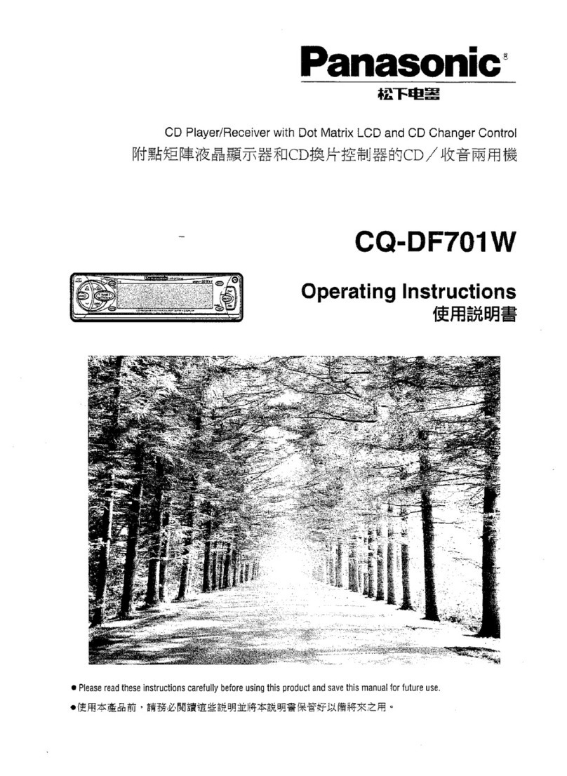 Panasonic CQ-DF701W operating instructions