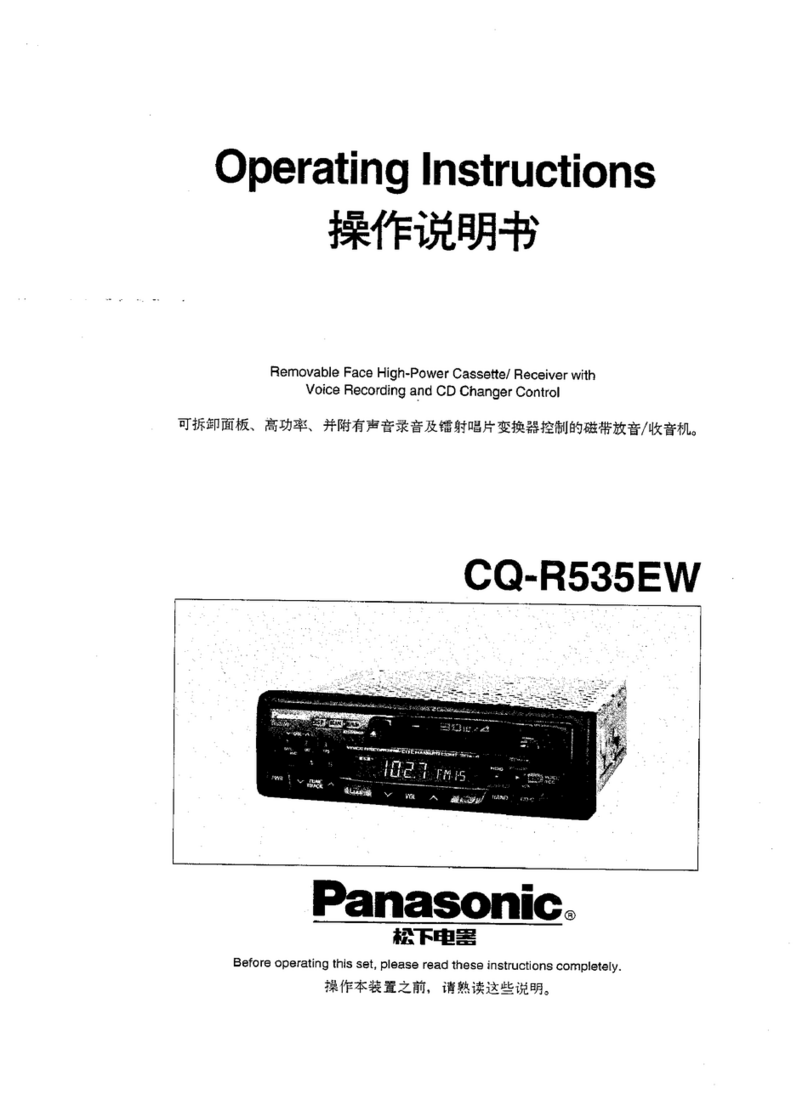 Panasonic CQ-R535EW operating instructions