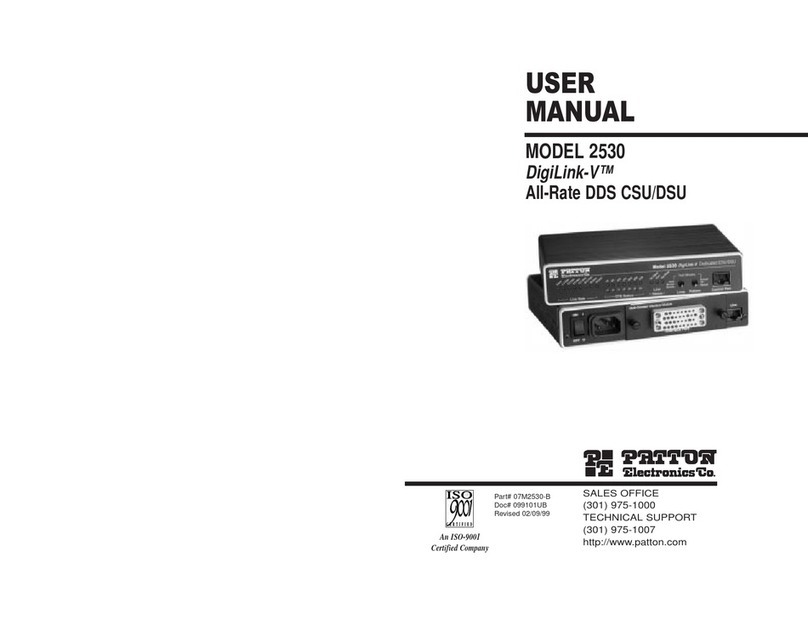Patton electronics DigiLink-V 2530 user manual