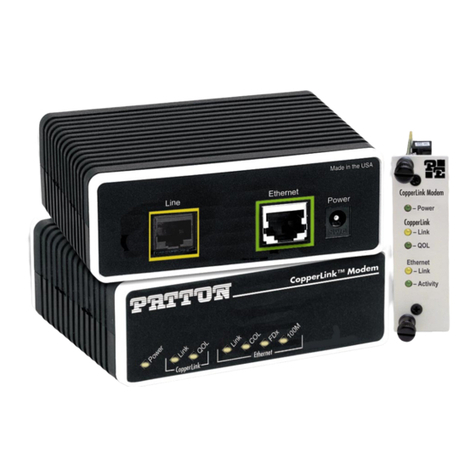 Patton electronics CopperLink 2158 user manual