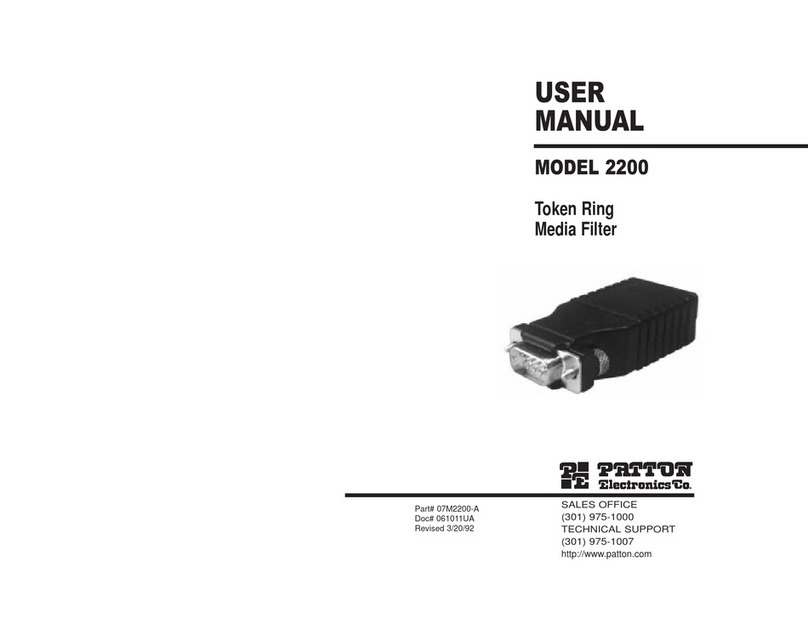 Patton 2200 user manual