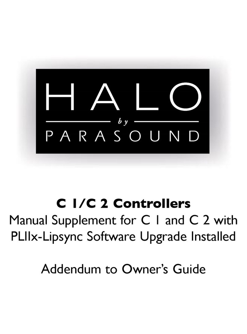 Parasound HALO C-2 Installation and operating instructions