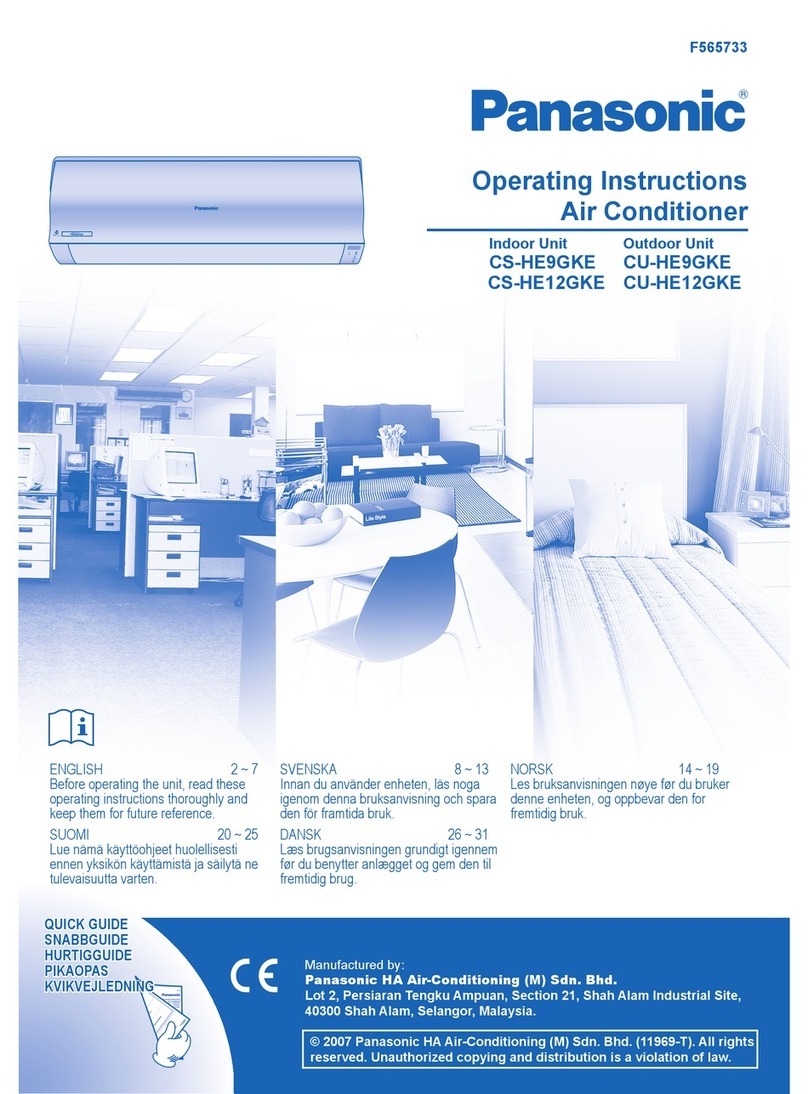 Panasonic CS-HE12GKE User manual