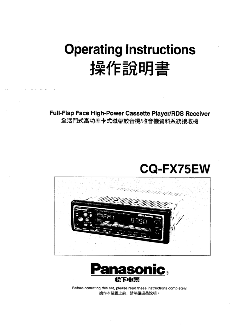Panasonic CQ-FX75EW User manual