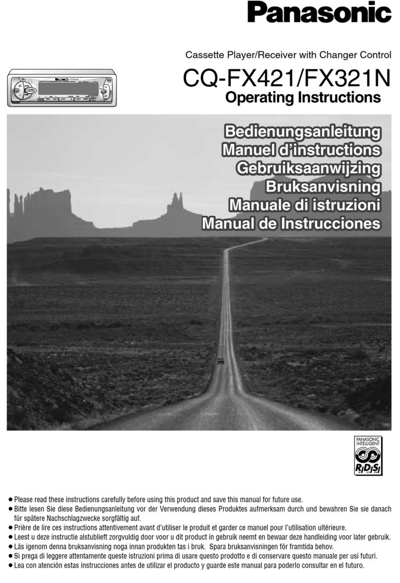 Panasonic CQ-FX321N operating instructions