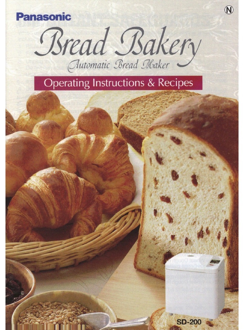 Panasonic Bread Bakery SD-200 Quick guide