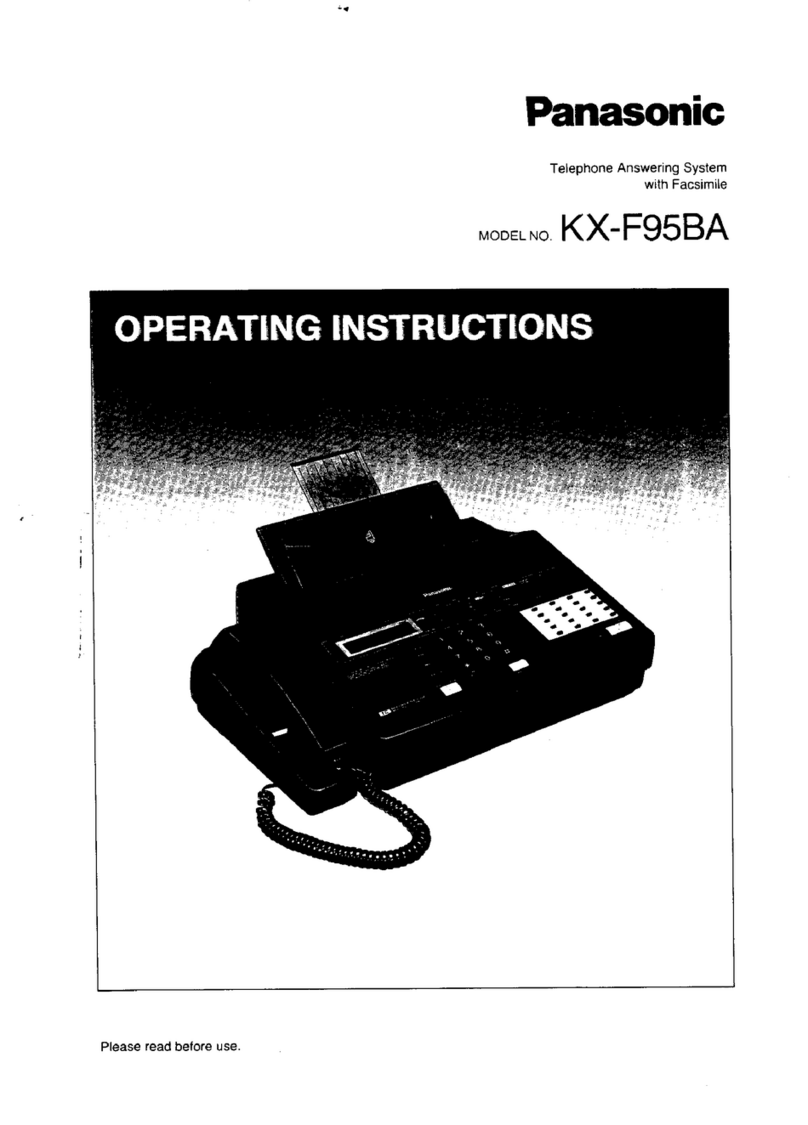 Panasonic KX-F95BA operating instructions