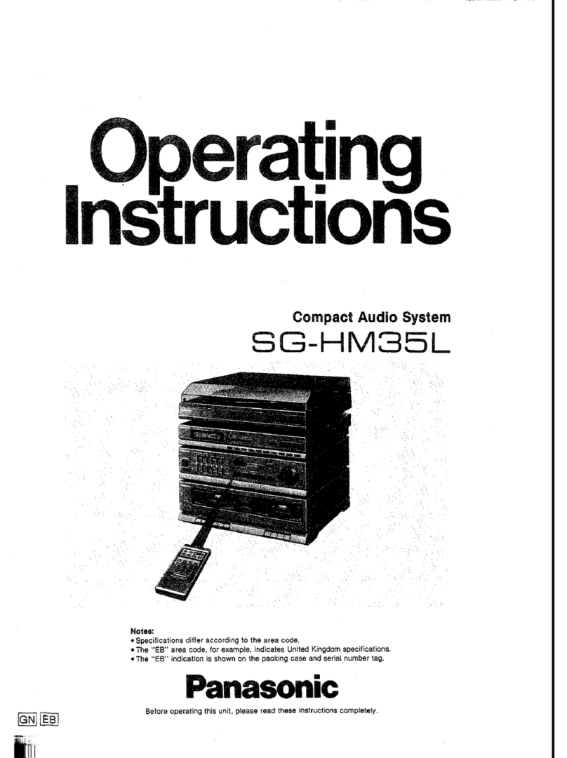 Panasonic SG-HM35L operating instructions