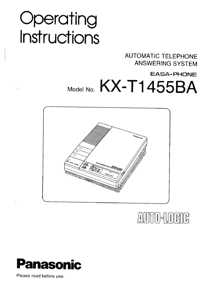 Panasonic EASA-PHONE KX-T1455BA operating instructions