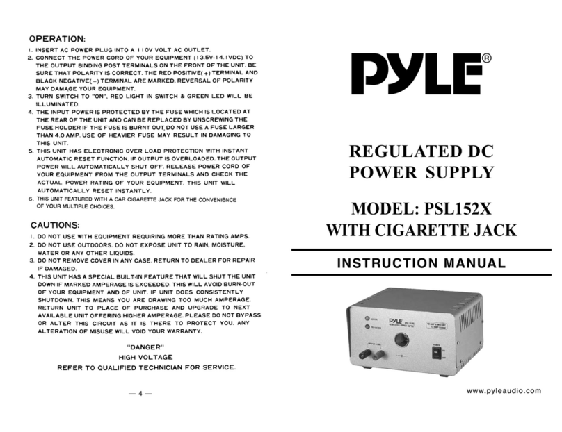 Pyle PSL152X User manual