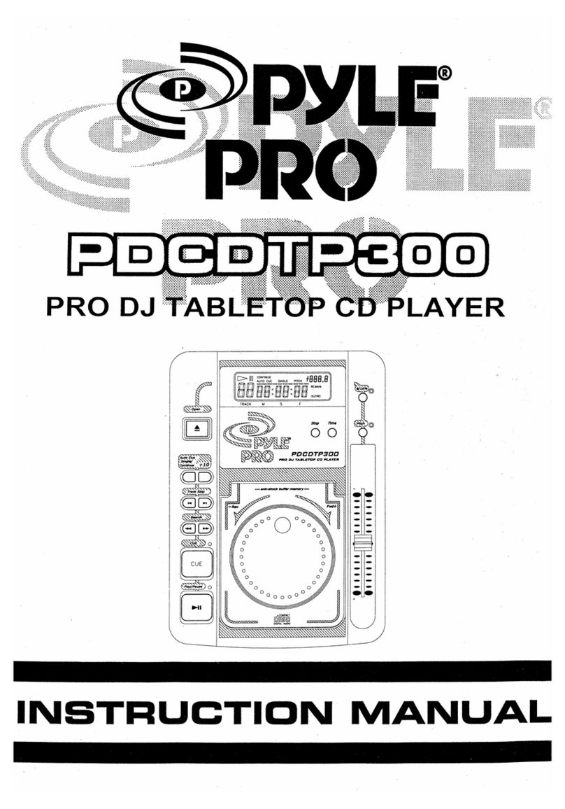 Pyle Pro PYLE PRO PDCDTP300 User manual