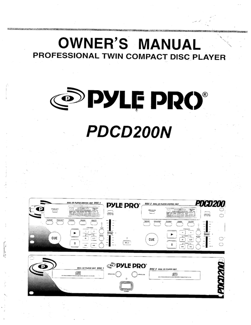 Pyle Pro PYLE PRO PDCD200N User manual