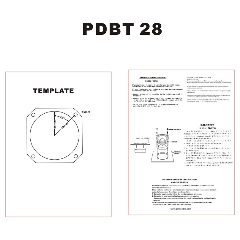 PYLE Audio PDBT28 User manual
