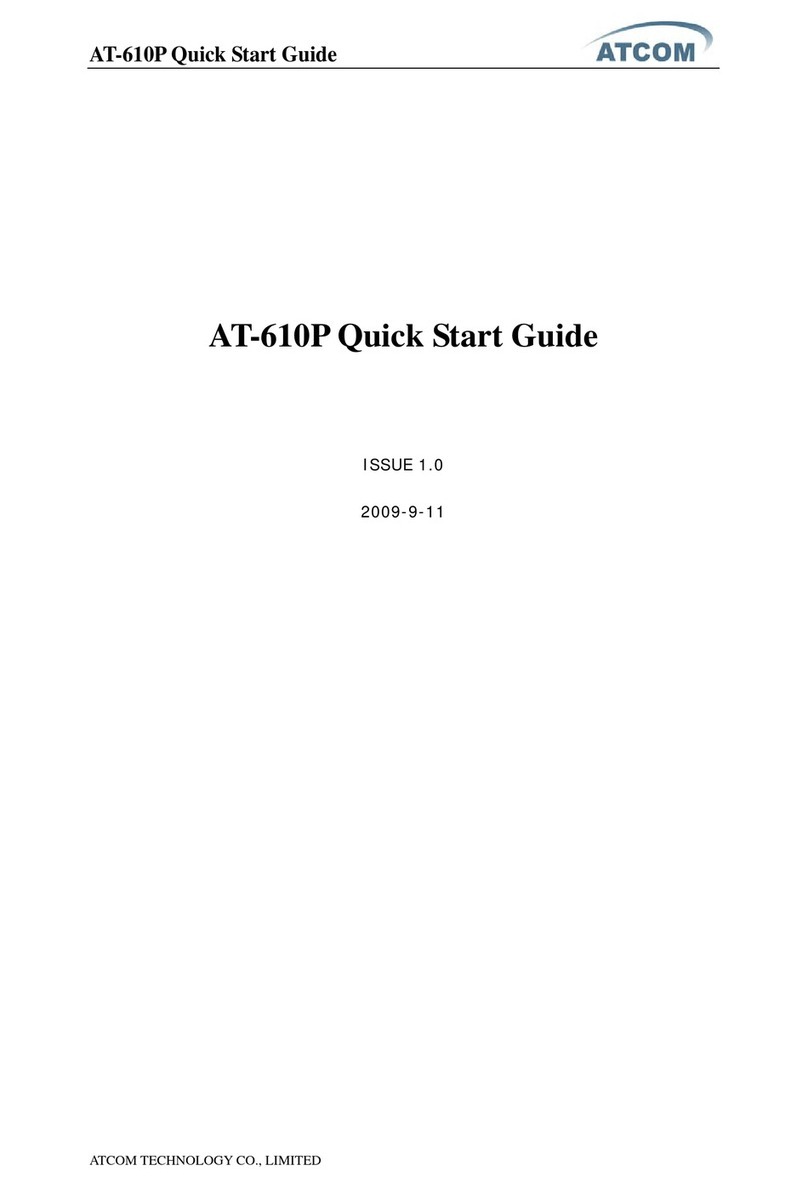 ATCOM AT-610P quick start guide