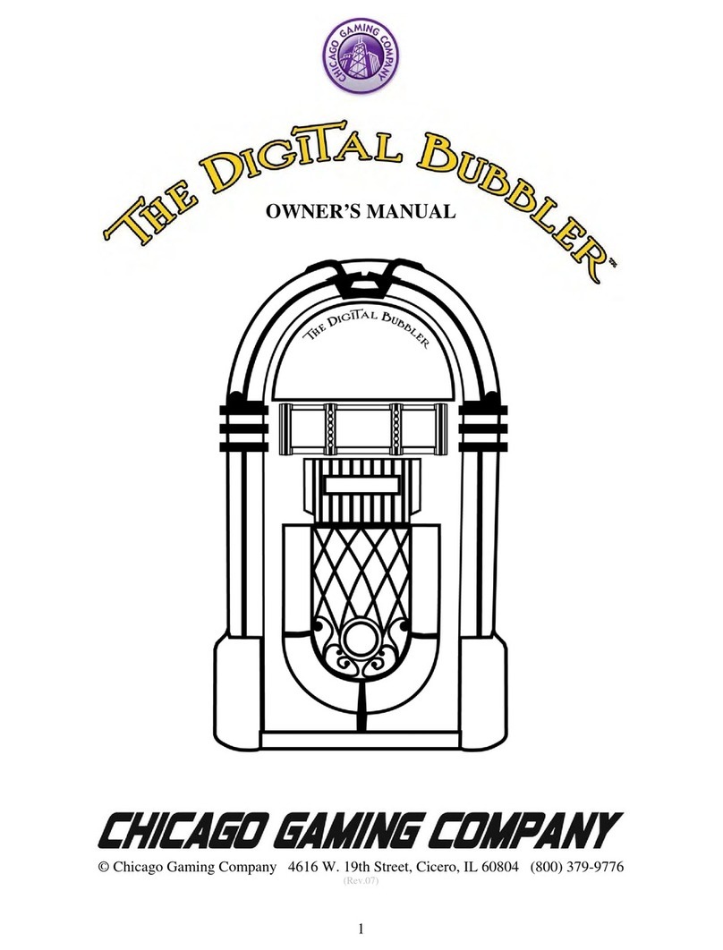 Chicago Gaming 1015 owner's manual