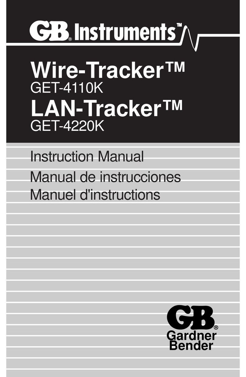 GB Instruments Wire-Tracker GET-4110K instruction manual