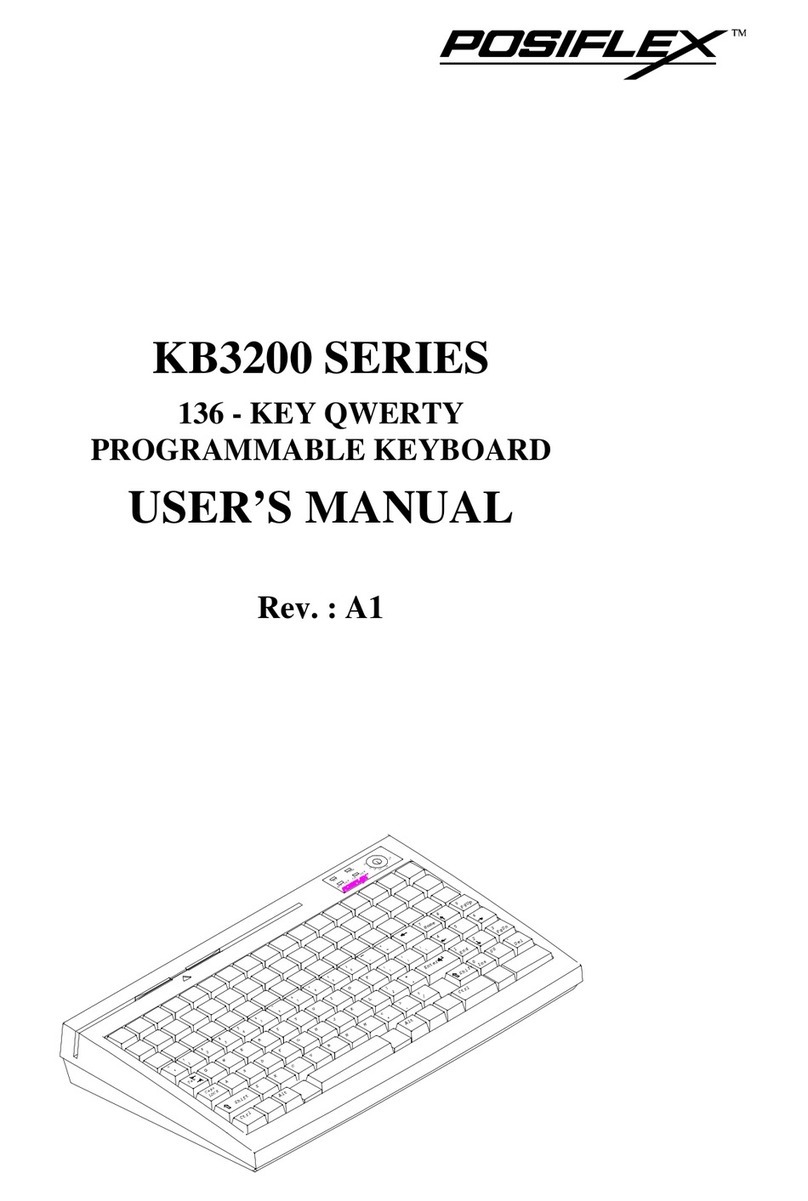 POSIFLEX KB3200 Series User manual POSIFLEX KB3200 Series User manual