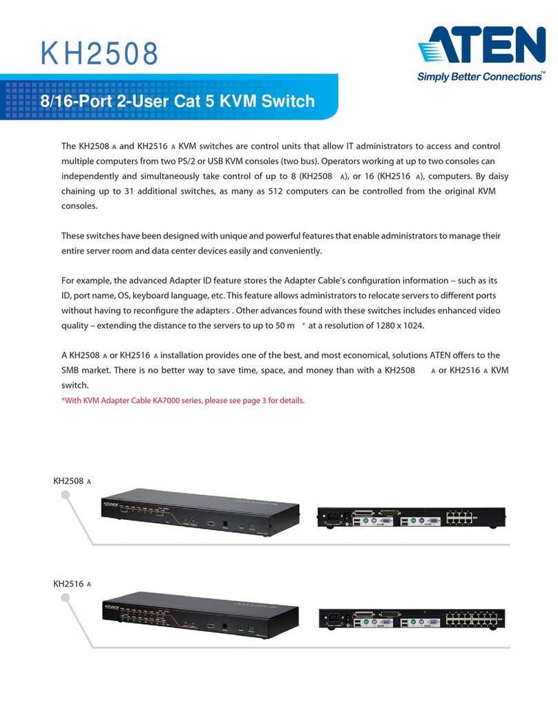 ATEN ALTUSEN KH2508 User manual