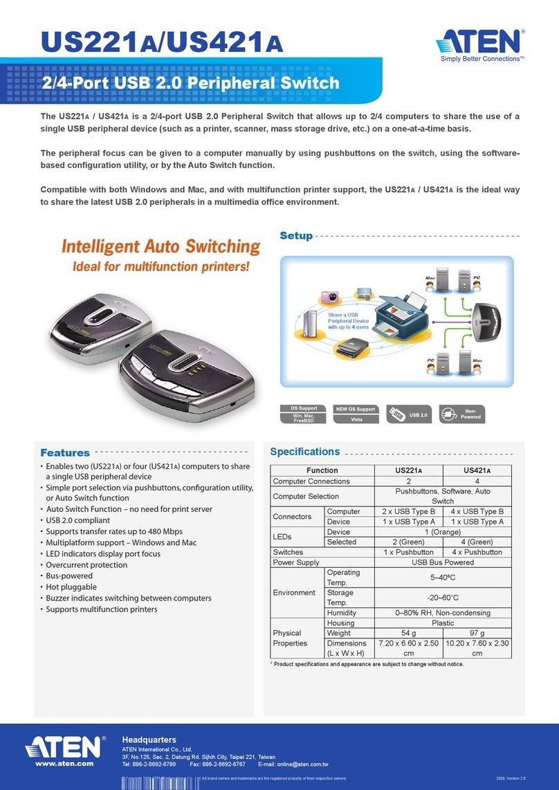 ATEN US221A specification