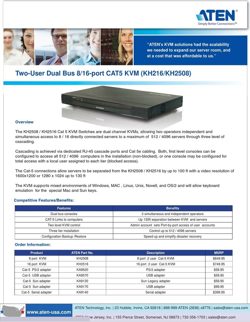 ATEN ALTUSEN KH2508 specification