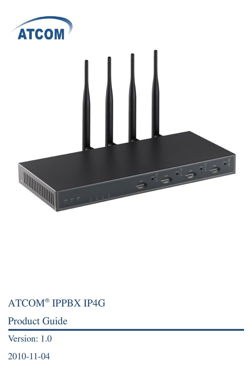 ATCOM IPPBX IP4G User manual ATCOM IPPBX IP4G User manual