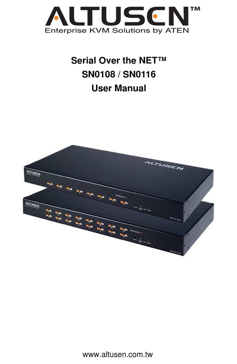 ATEN ALTUSEN SN0108 user manual