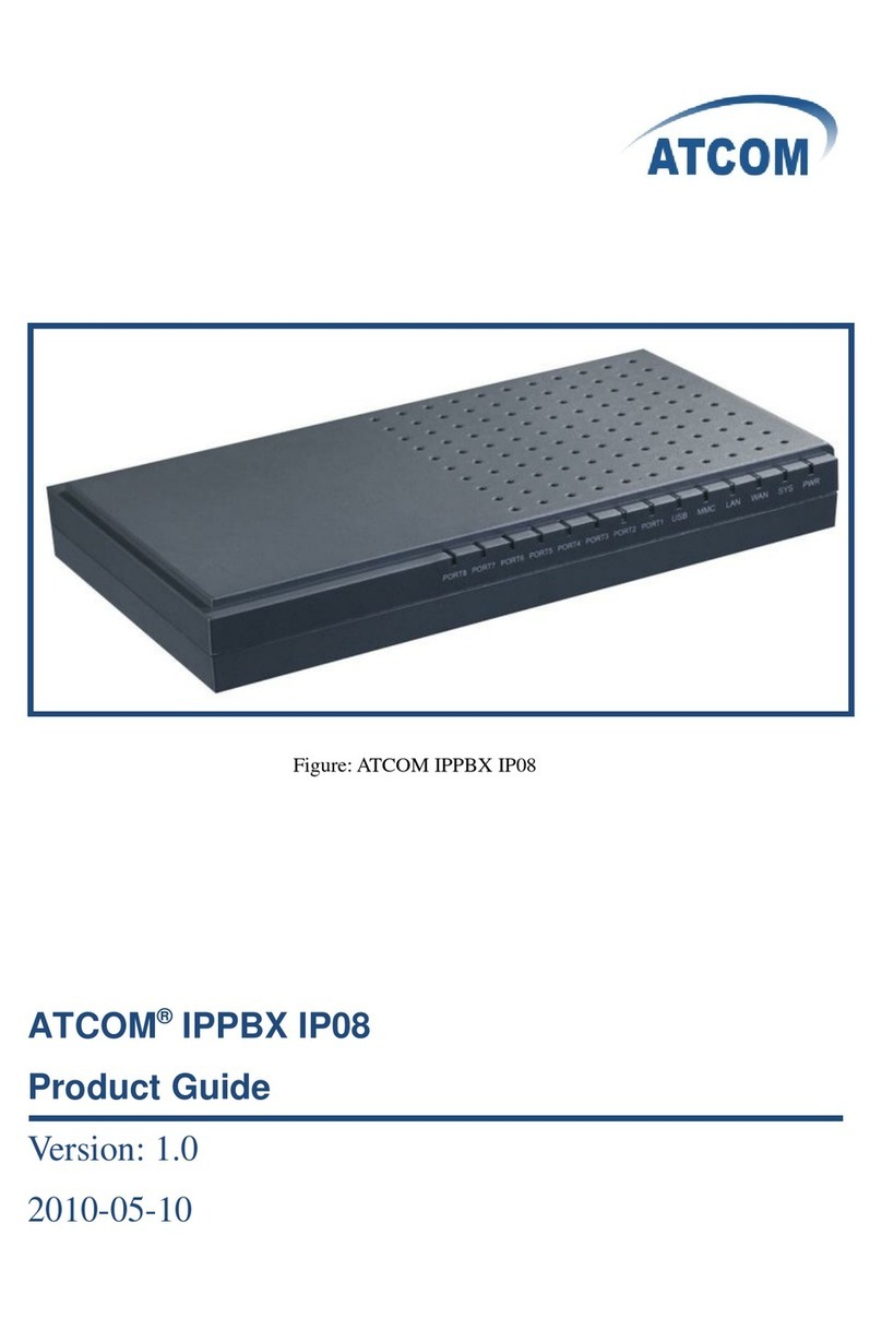 ATCOM IPPBX IP08 Product guide