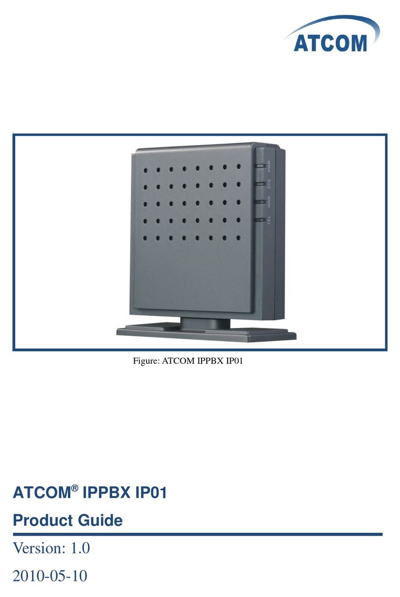 ATCOM IPPBX IP01 Product guide