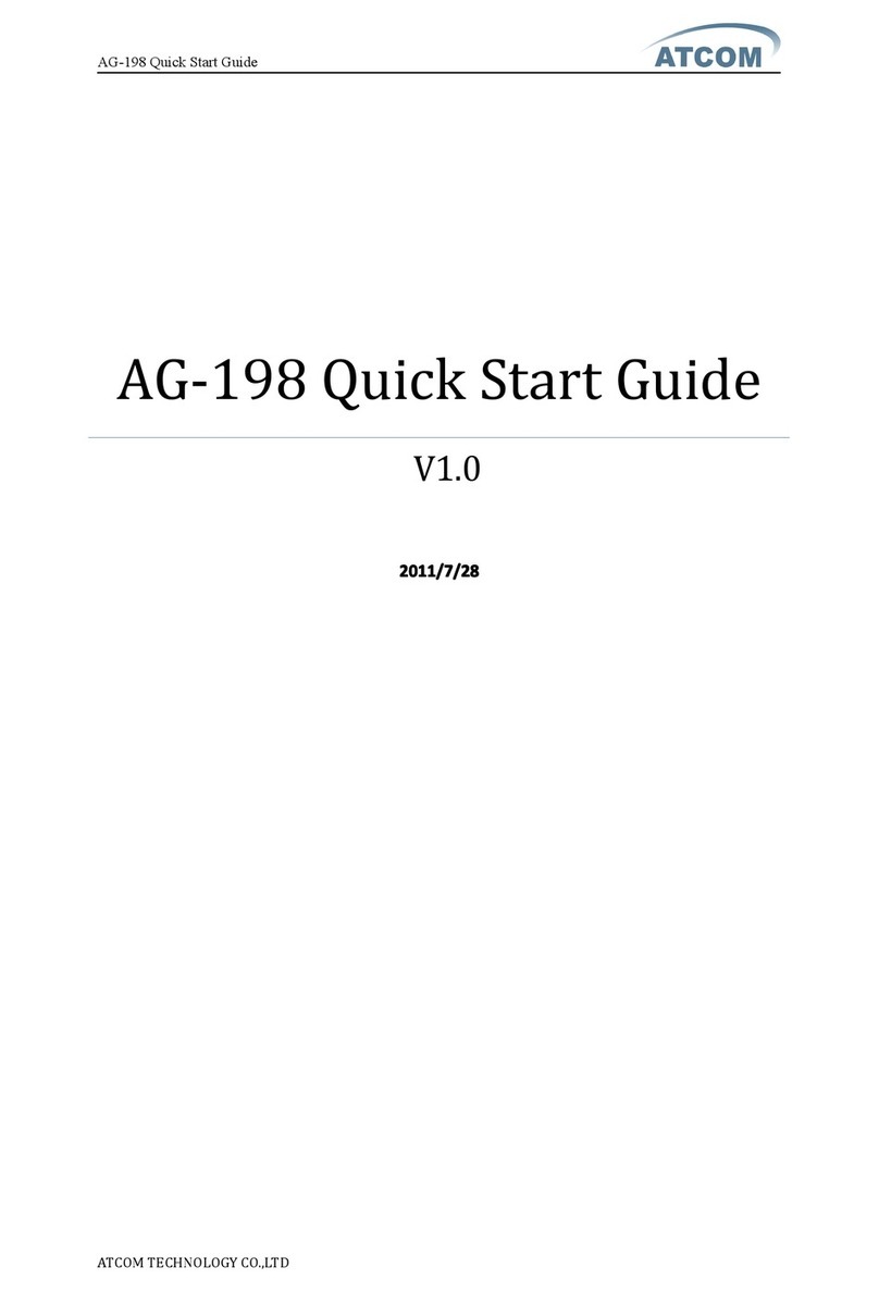 ATCOM AG-198 quick start guide