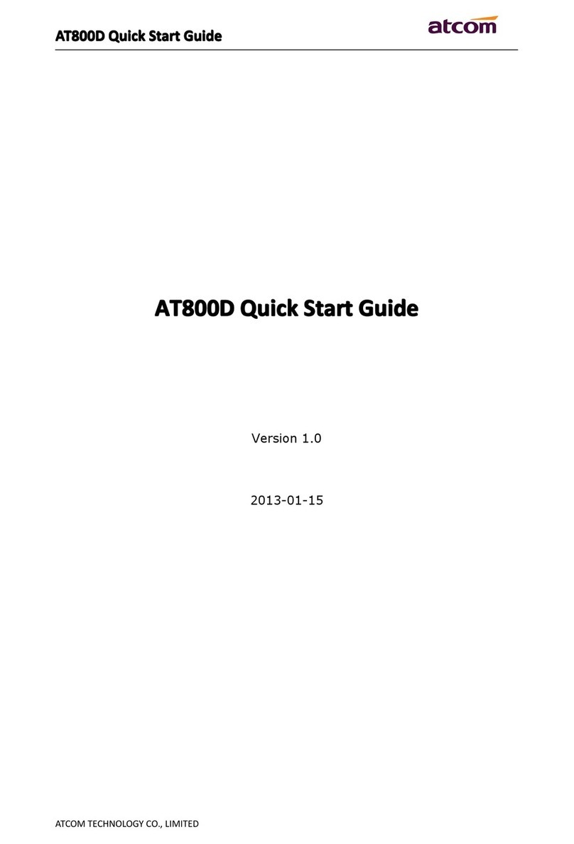 ATCOM AT800D User manual
