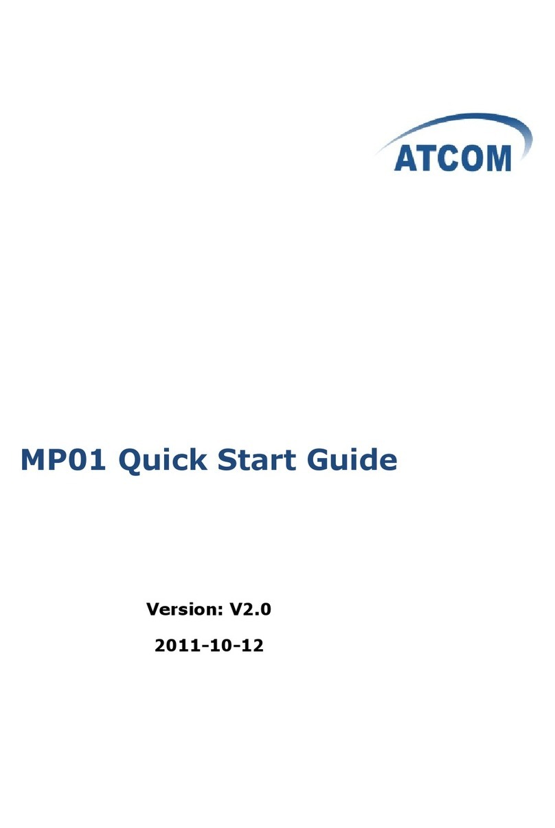 ATCOM MP01 User manual