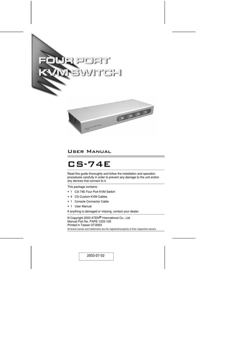 ATEN CS-74E User manual ATEN CS-74E User manual