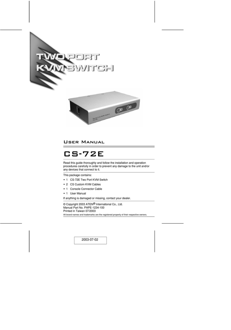 ATEN CS-72E User manual