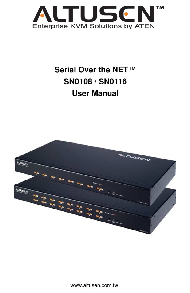 ATEN ALTUSEN SN0108 user manual