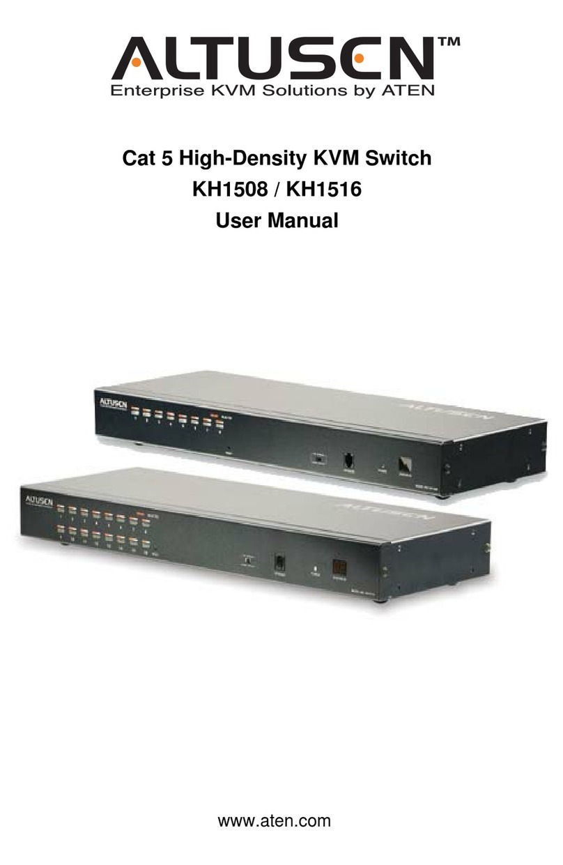 ATEN ALTUSEN KH1508 User manual ATEN ALTUSEN KH1508 User manual