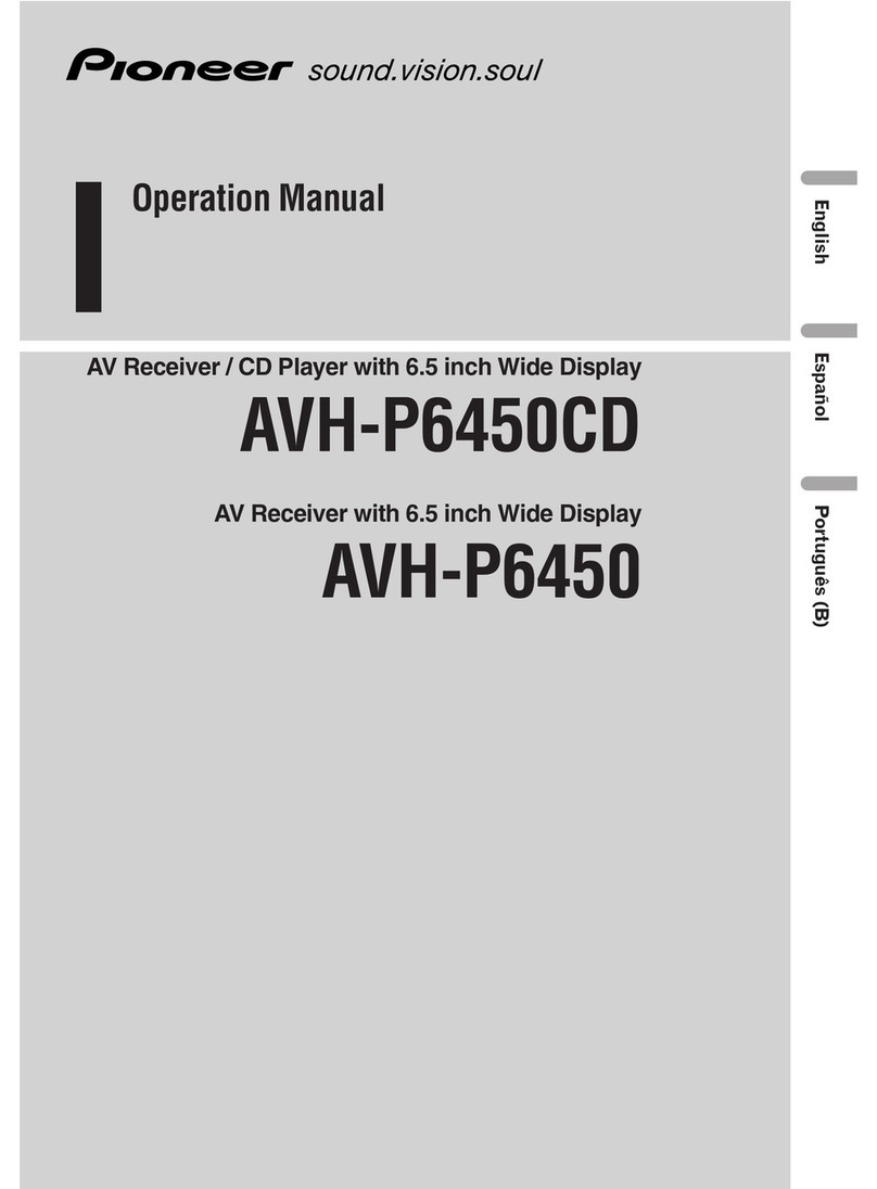 Pioneer AVH-P6450 Operation manual