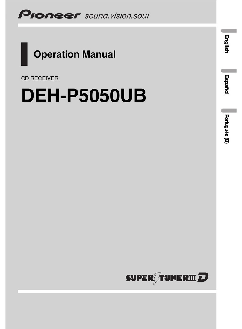 Pioneer DEH-P5050UB Operation manual