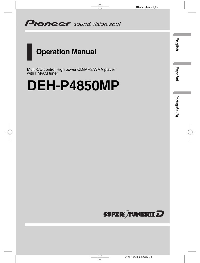 Pioneer DEH-P4850MP User manual