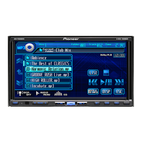 Pioneer AVH-P6850DVD User manual