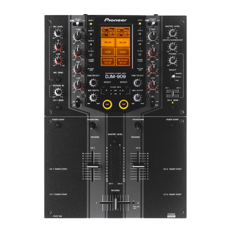 Pioneer DJM 909 - Battle Mixer W/Effects User manual