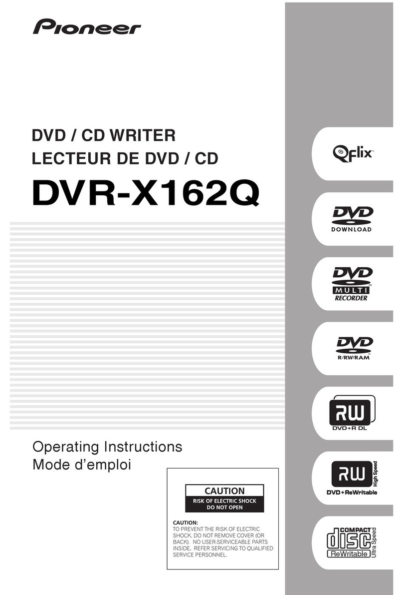 Pioneer DVR-X162Q User manual