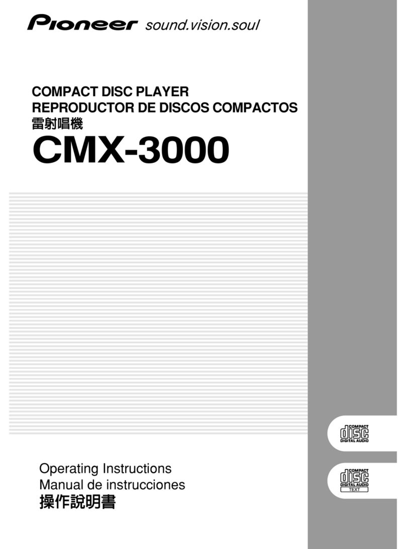 Pioneer CMX-3000 User manual Pioneer CMX-3000 User manual