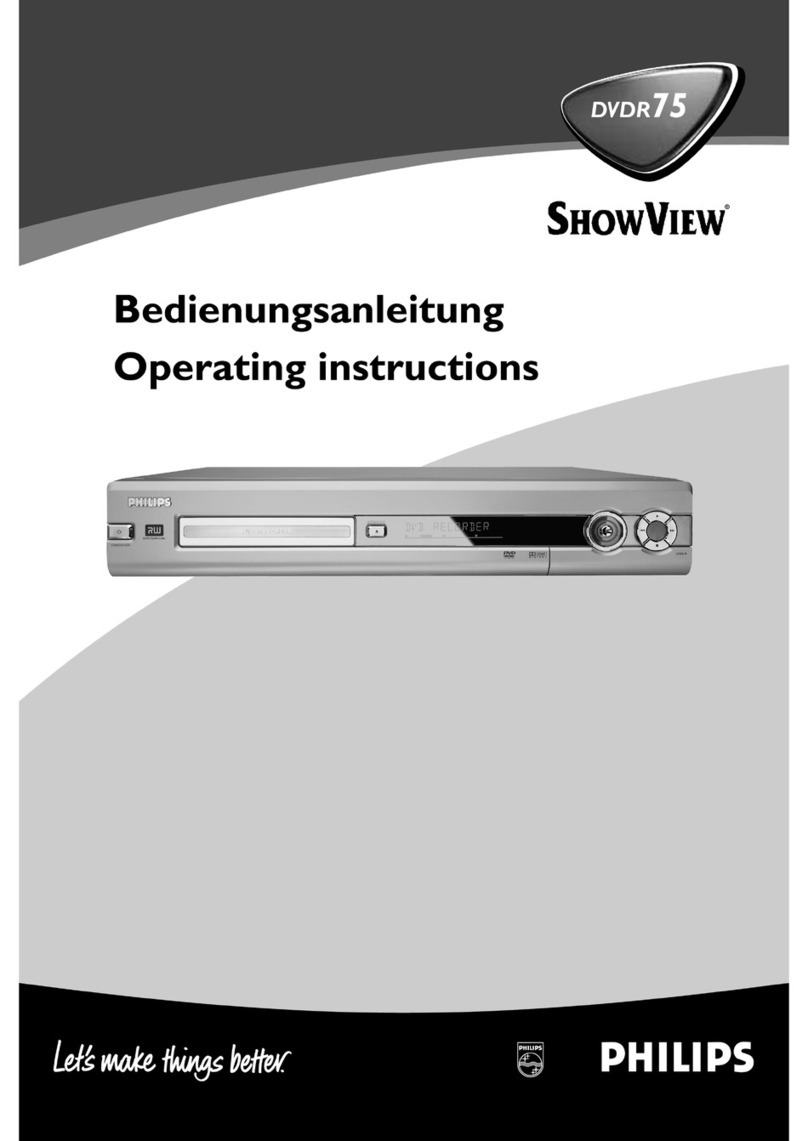 Philips VideoPlus DVDR75 User manual