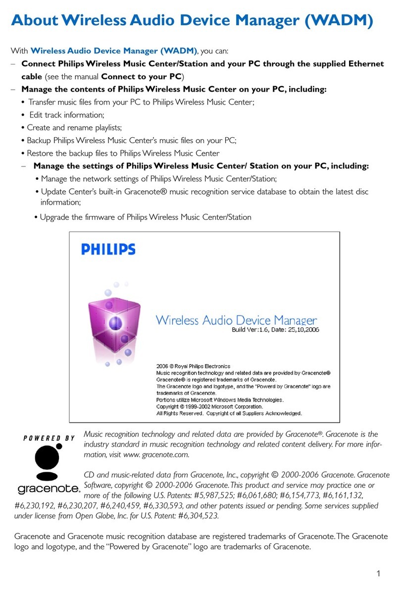 Philips WADM User manual